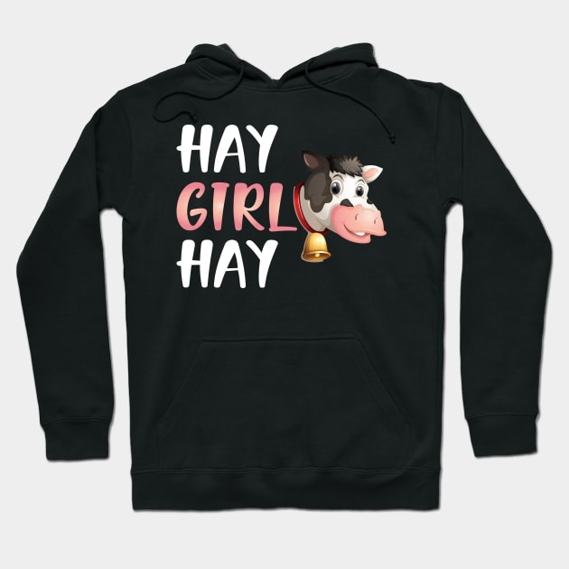 Cow Girl - Hay Girl Hay Hoodie by KC Happy Shop